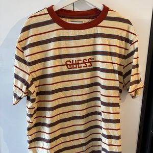 Men's Large Striped Guess T-shirt